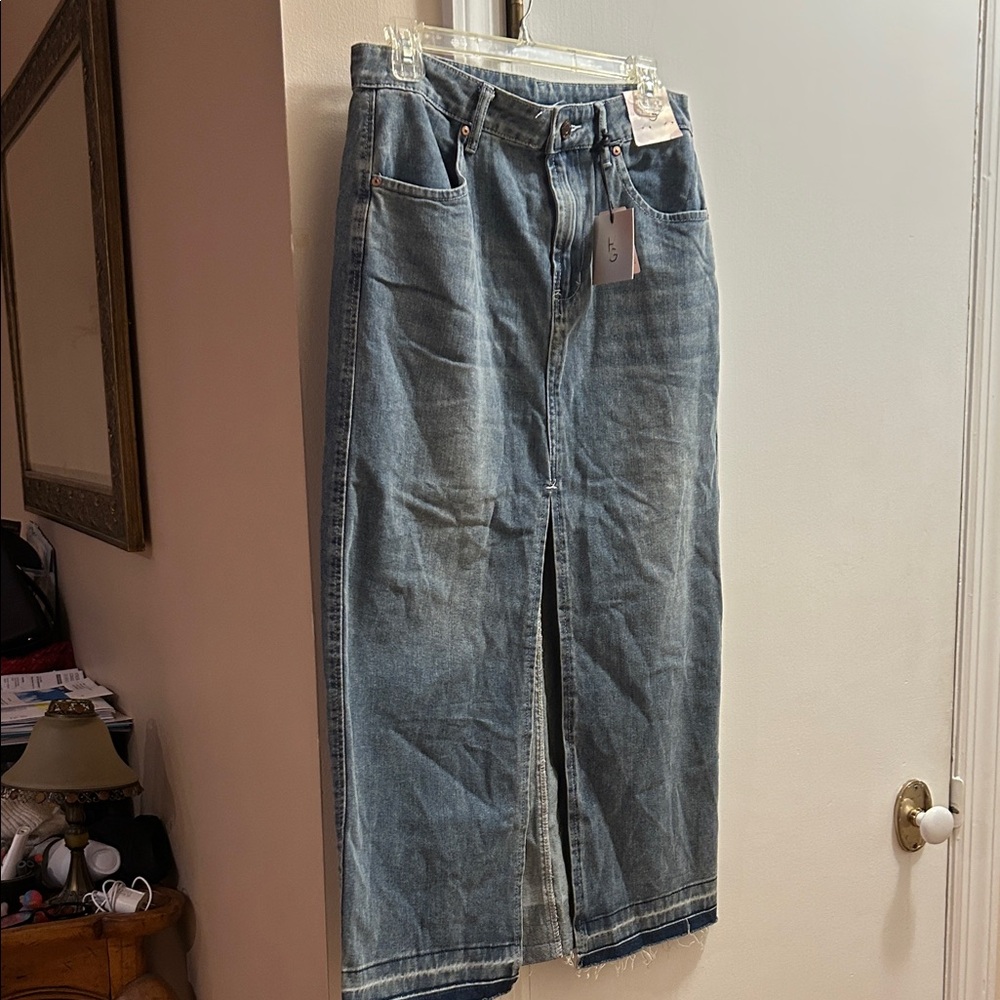 Denim Maxi Skirt New with tags